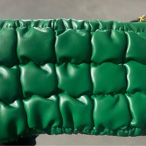Green Quilted Women's Bag